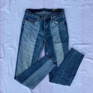 BLANKNYC paneled straight leg jeans